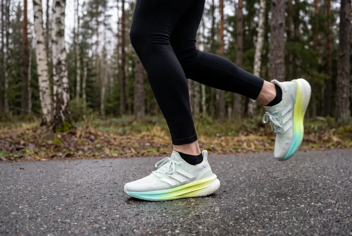 Adidas Ultraboost 5 mitt i ett löpsteg