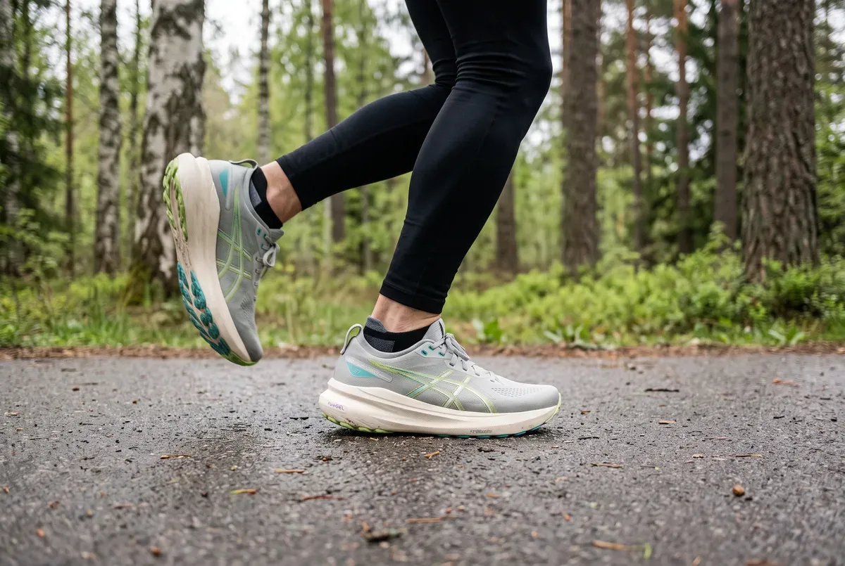 Asics Gel-Kayano 31 mitt i ett löpsteg