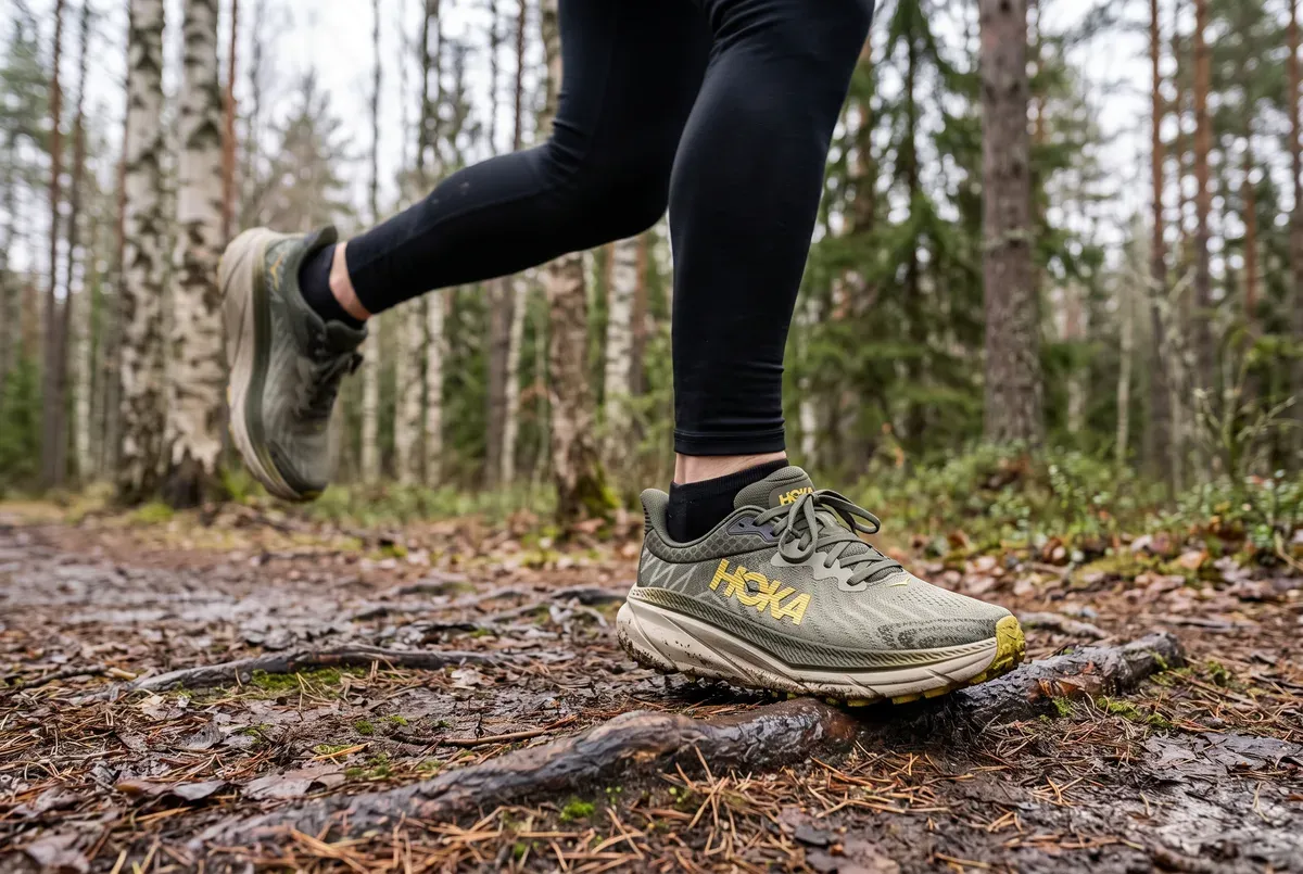 Hoka Challenger 7 mitt i ett löpsteg