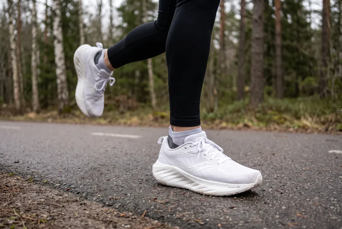 Saucony Triumph 22 mitt i ett löpsteg