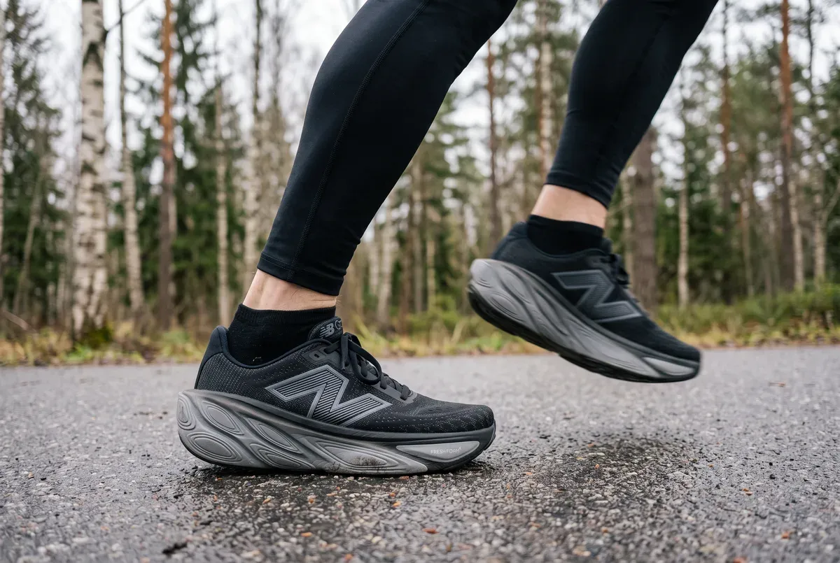 New Balance Fresh Foam X More v5 mitt i ett löpsteg