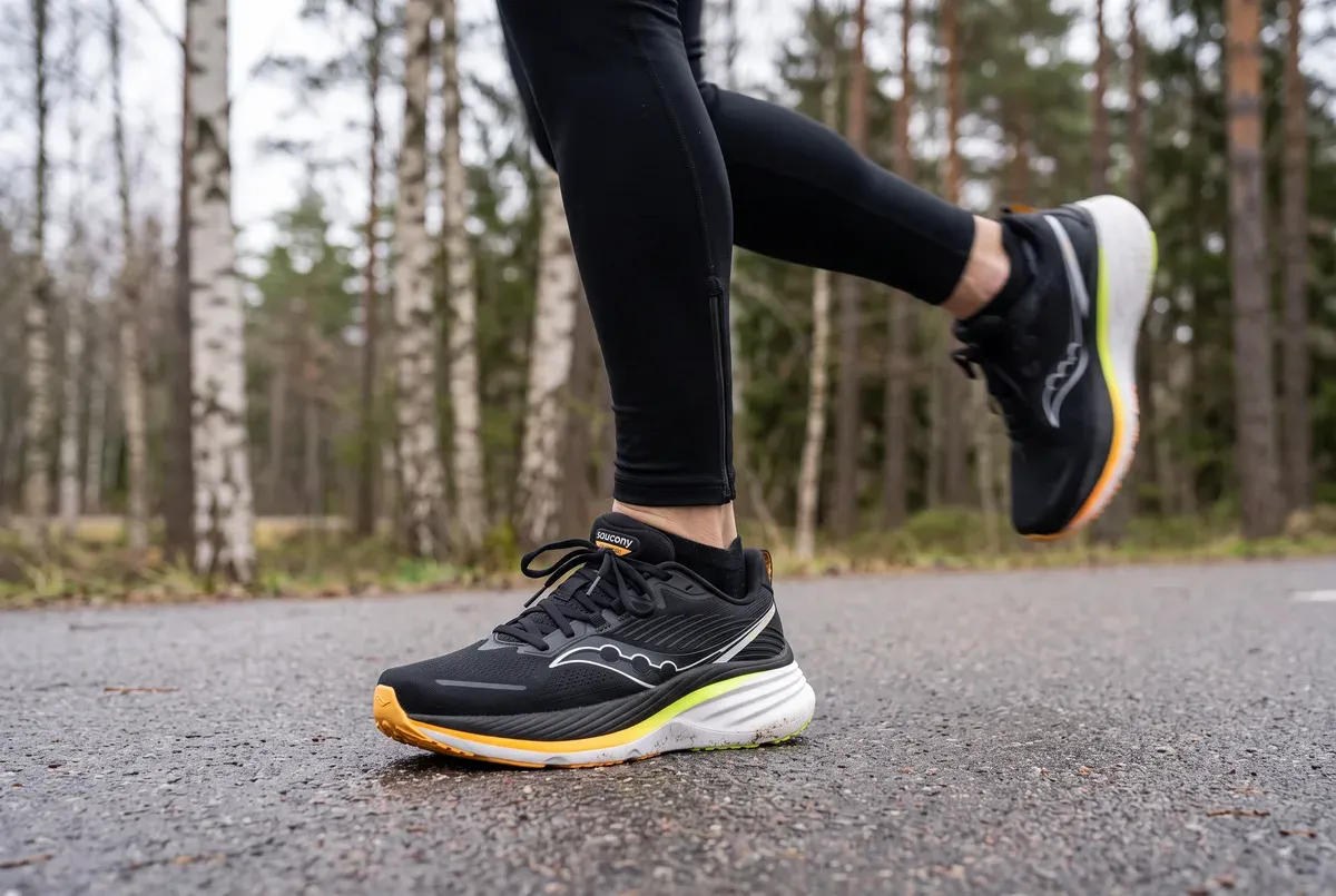 Saucony Hurricane 24 mitt i ett löpsteg